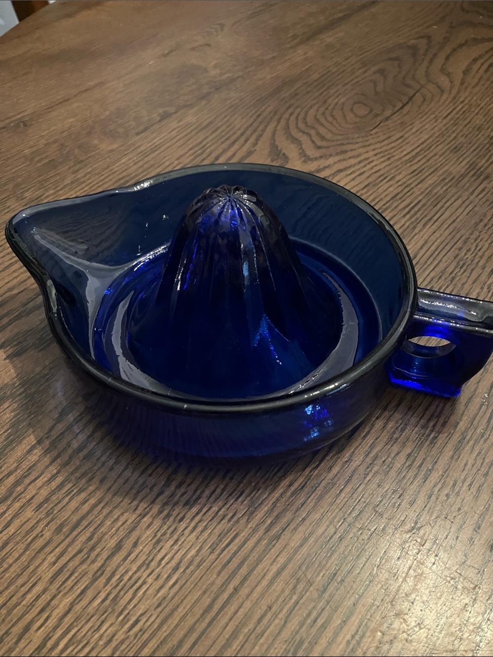 Vintage Cobalt Blue Citrus Juicer/Reemer